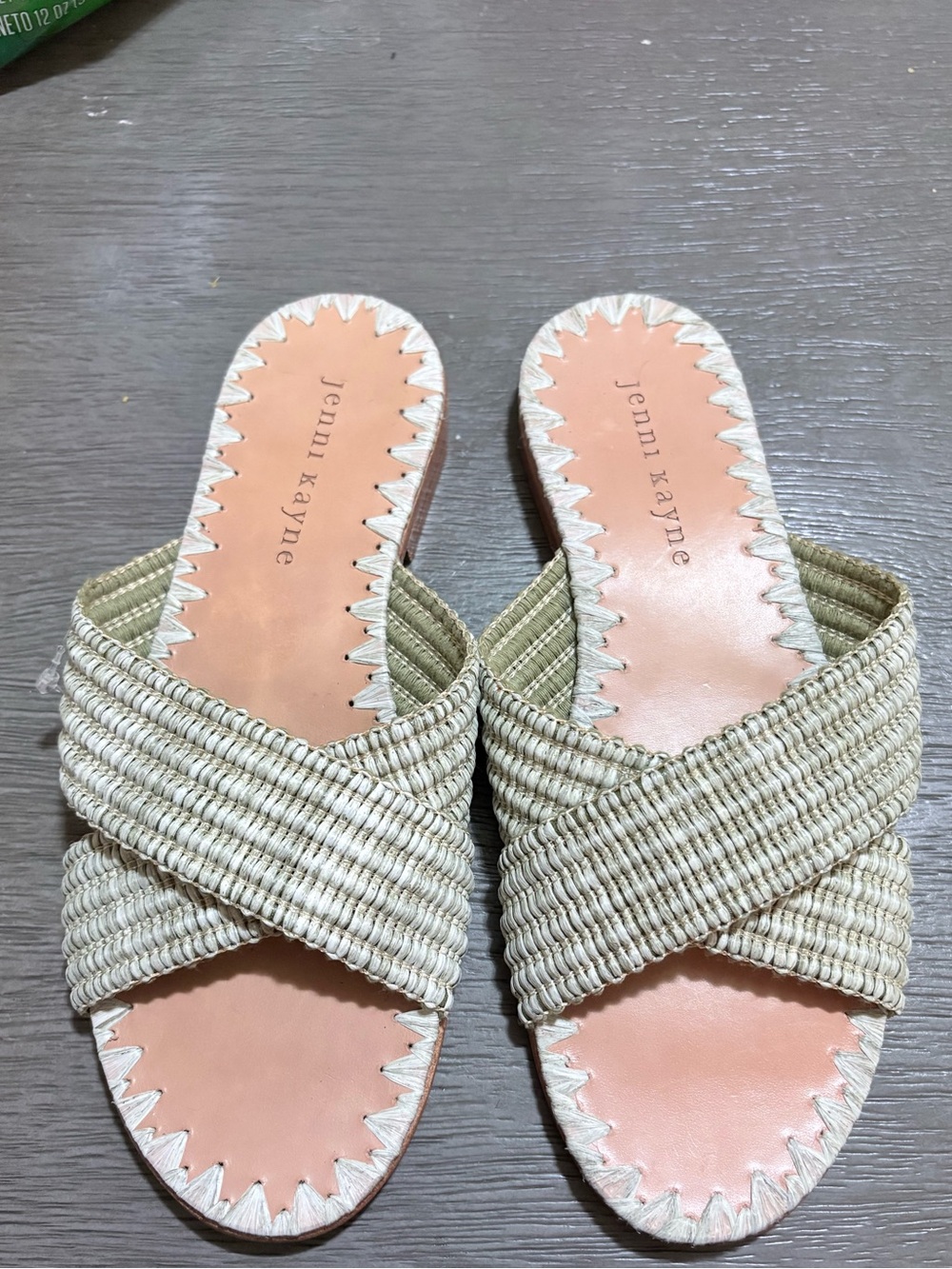 Jenni Kayne Raffia Crossover Sandals